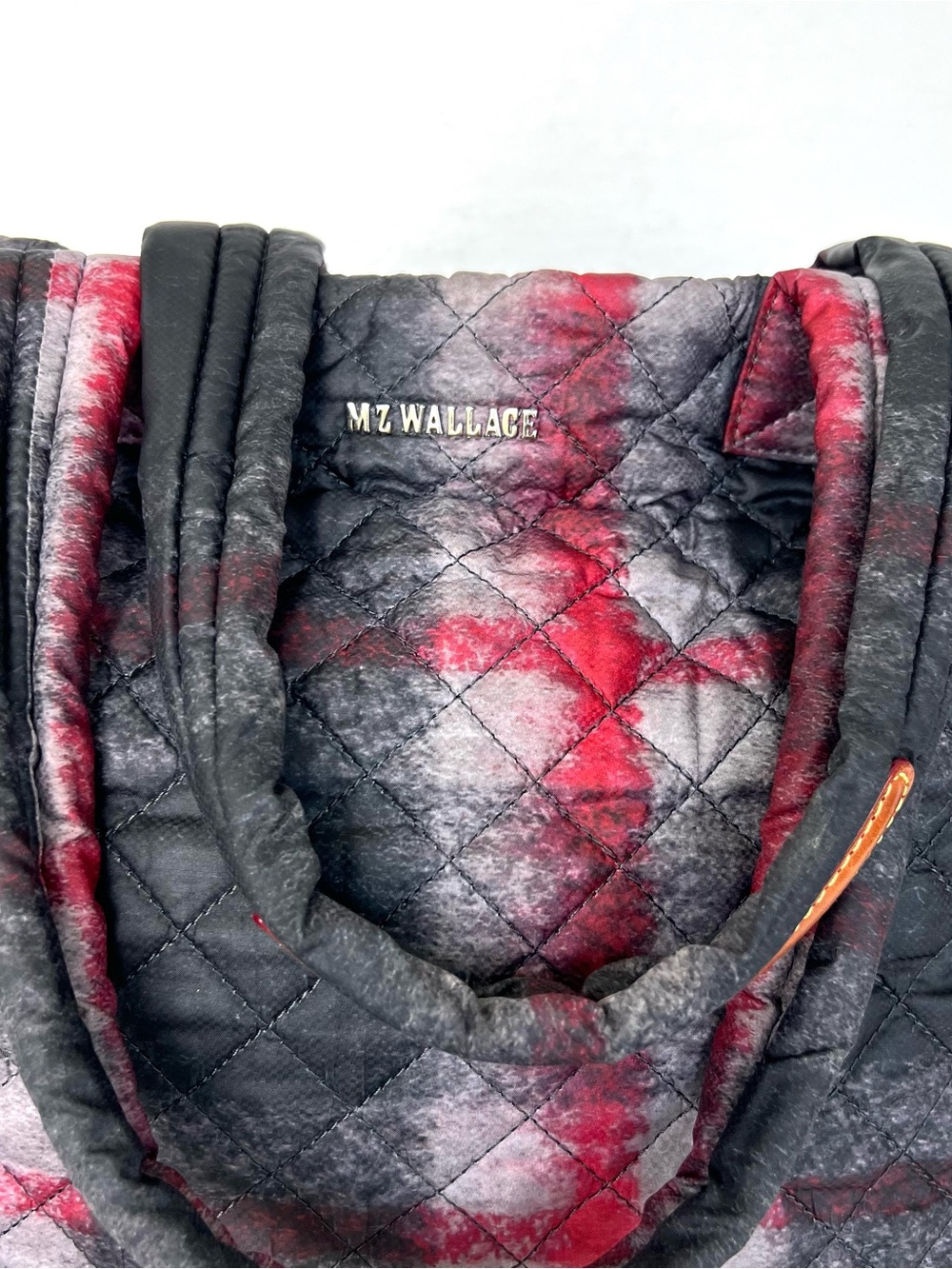 MZ WALLACE Metro Multicolor Quilted Nylon Lightweight EX Large Shoulder Bag Tote - Picture 4 of 16